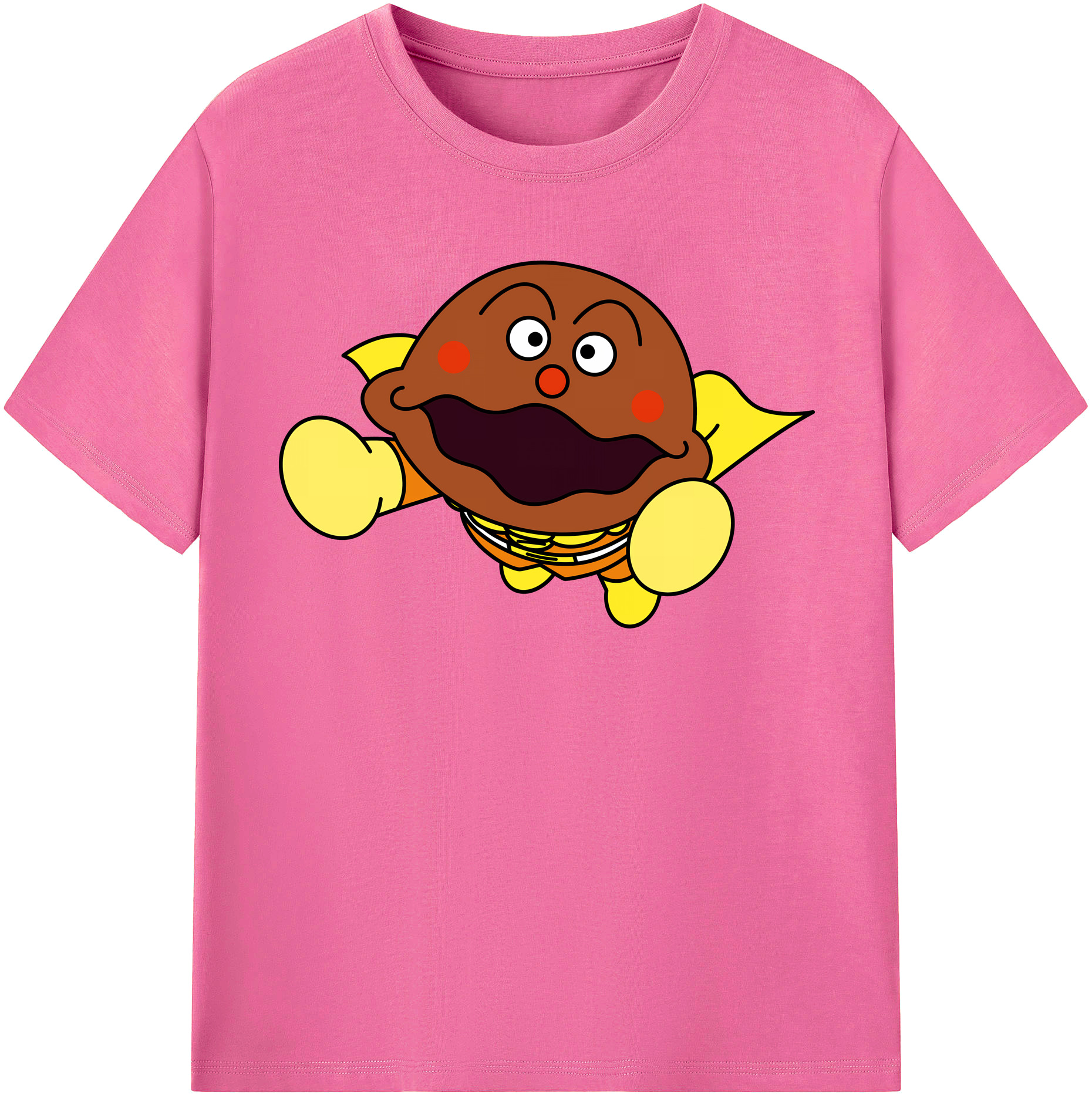 （画像用） アンパンマン Anpanman レディースカジュアルプリントTシャツ（綿100％）